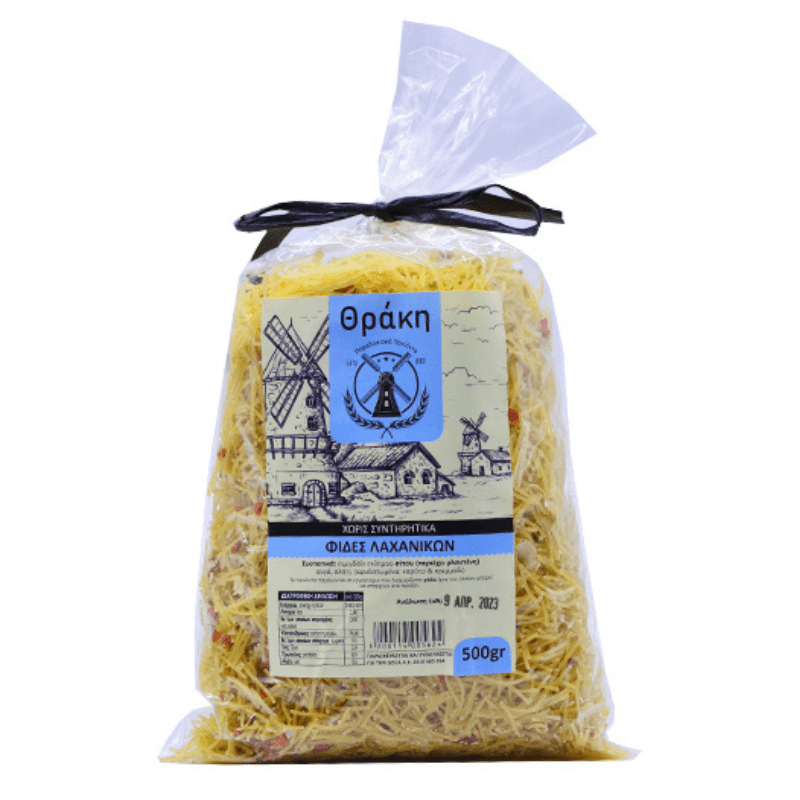 Paradosiakos Fides Lachanikon (Vermicelli Gemüse) (500g) Thraki von Thraki bei Araxxon  - Hochwertiges griechisches Produkt.   Paradosiakos Fides Lachanikon (Vermicelli Gemüse) (500g) Thraki από Thraki στο Araxxon  - Αυθεντικό ελληνικό προϊόν.
